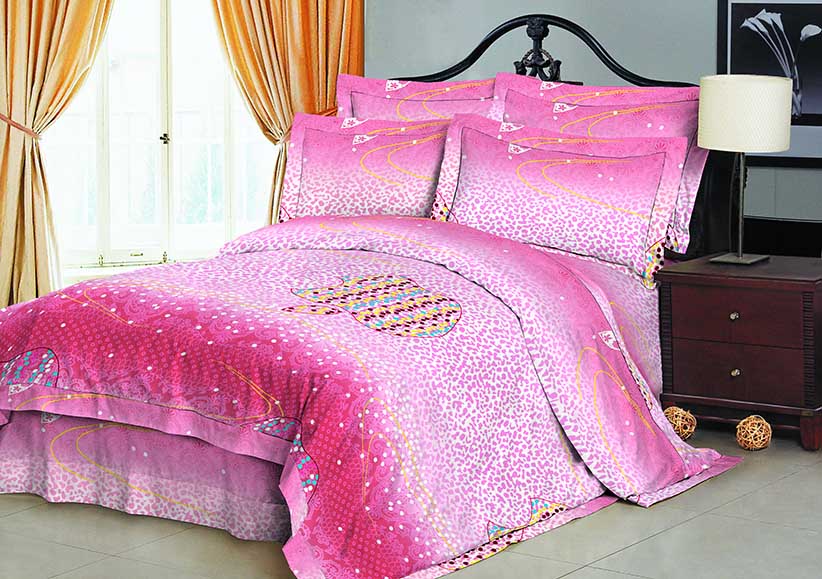 100% Polyester fabric 70gsm 220cm Pigment Printed for bedding