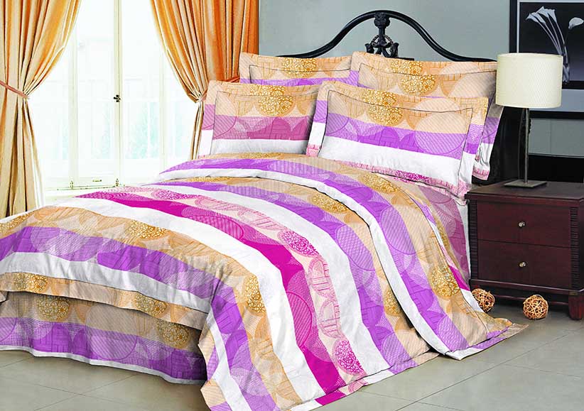 100% Polyester microfiber fabric peach 70gsm 230cm Pigment Printed for bedding