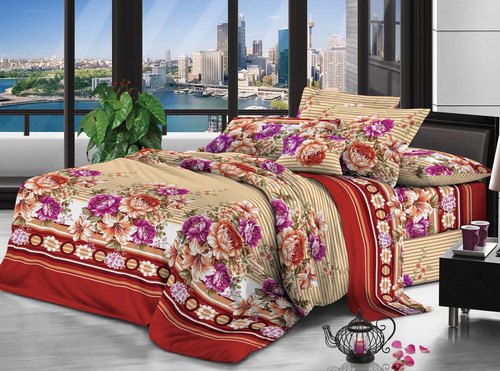 100% Polyester fabric 80gsm 230cm Pigment Printed for bedding